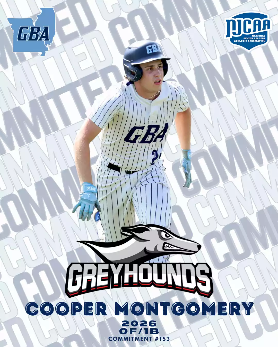 Cooper Montgomery — Moberly Area CC commitment graphic